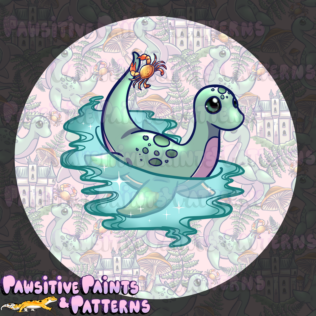 Cottagecore Cryptids: Nessie PNG