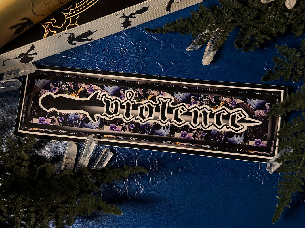 Violence 9 inch Vinyl Sticker