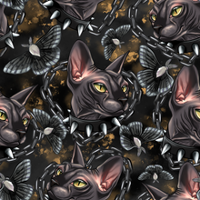 Load image into Gallery viewer, Sphynx Gothic Cat Seamless
