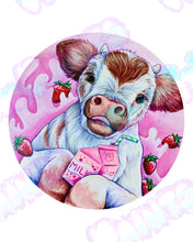 Load image into Gallery viewer, Strawberry Moo Print
