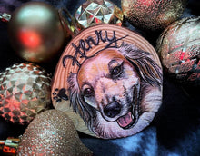 Load image into Gallery viewer, Custom Pet Portrait Ornament
